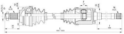 OPEN PARTS drs633900 -  Приводной вал